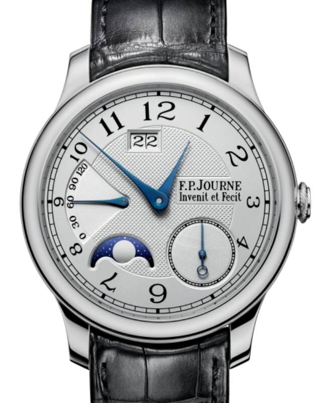 F.P.Journe Octa Automatique Lune Platinum 40mm Silver Dial Leather Strap