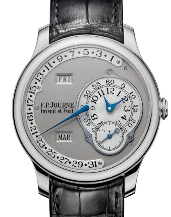 F.P.Journe Octa Calendrier Platinum 40mm Silver Dial Leather Strap