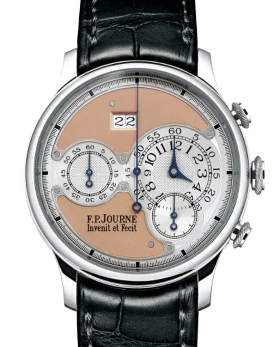 F.P.Journe Octa Chronographe Platinum 40mm Salmon Dial Leather Strap