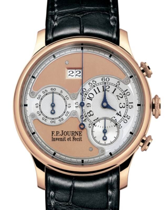 F.P.Journe Octa Chronographe Rose Gold 40mm Salmon Dial Leather Strap