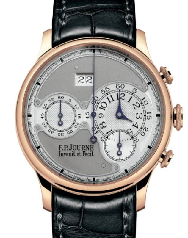 F.P.Journe Octa Chronographe Rose Gold 40mm Silver Dial Leather Strap