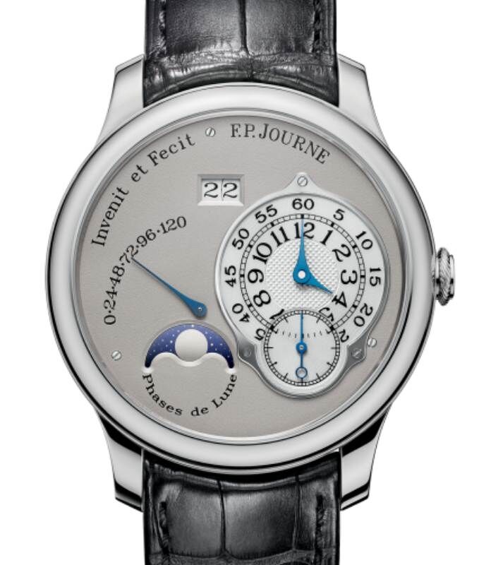 F.P.Journe Octa Lune Platinum 40mm Silver Dial Leather Strap