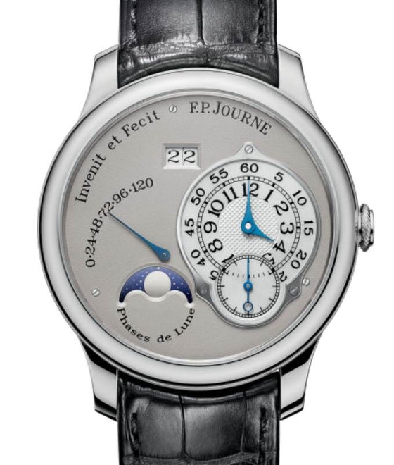 F.P.Journe Octa Lune Platinum 40mm Silver Dial Leather Strap