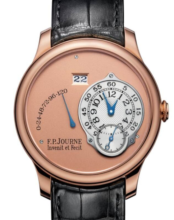 F.P.Journe Octa Reserve De Marche Rose Gold 40mm Salmon Dial Leather Strap