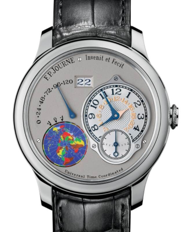 F.P.Journe Octa UTC Platinum 40mm Silver Dial Leather Strap