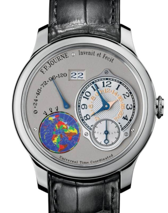 F.P.Journe Octa UTC Platinum 40mm Silver Dial Leather Strap