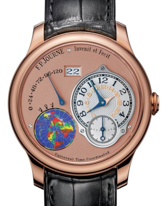 F.P.Journe Octa UTC Rose Gold 40mm Salmon Dial Leather Strap
