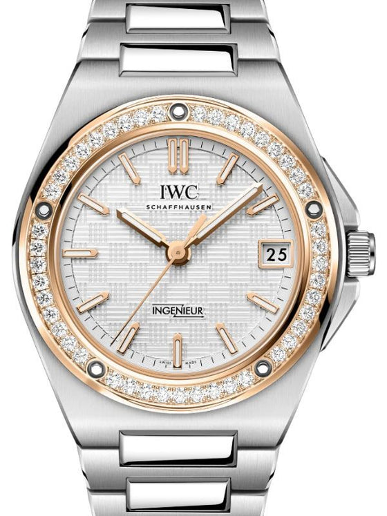 IWC Ingenieur Automatic Stainless Steel 35mm Diamond Bezel Silver Dial IW324911