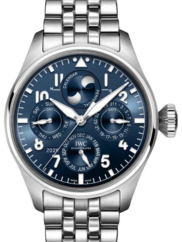 IWC Big Pilot's Watch Perpetual Calendar ProSet Le Petit Prince Steel 42mm Blue Dial IW329601