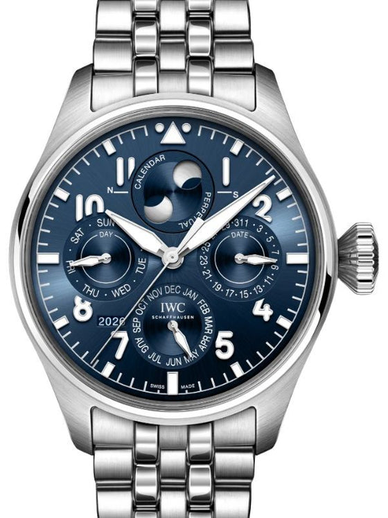 IWC Big Pilot's Watch Perpetual Calendar ProSet Le Petit Prince Steel 42mm Blue Dial IW329601