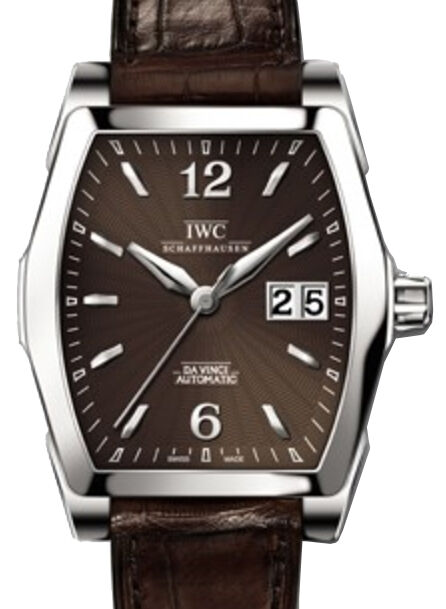 IWC Schaffhausen IW452306 Da Vinci Automatic Brown Index Stainless Steel Brown Leather 35.6 x 42.5 mm Automatic