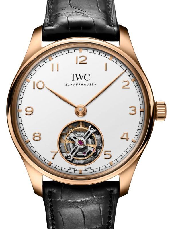 IWC Portugieser Hand-Wound Tourbillon Armor Gold 42.4mm Silver Dial IW545801