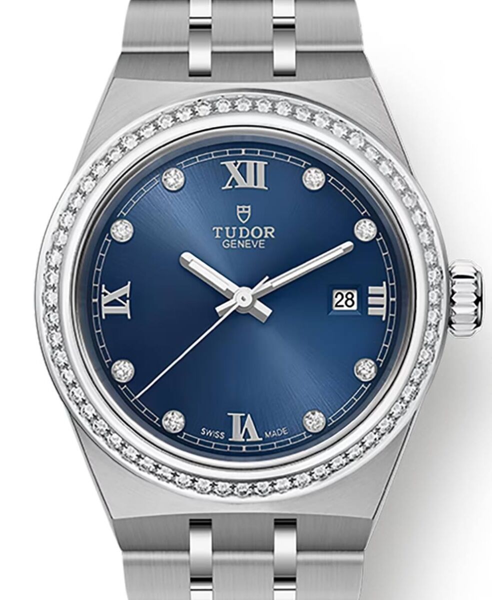 Tudor Royal Steel Diamond Set Blue Dial M28320-0002