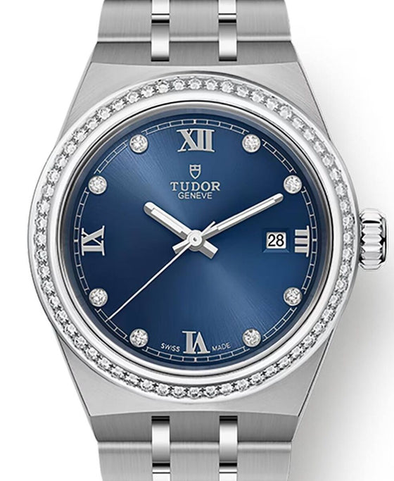Tudor Royal Steel Diamond Set Blue Dial M28320-0002