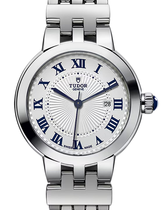 Tudor Clair De Rose Steel 30mm Silver Opaline Dial M35500-0001