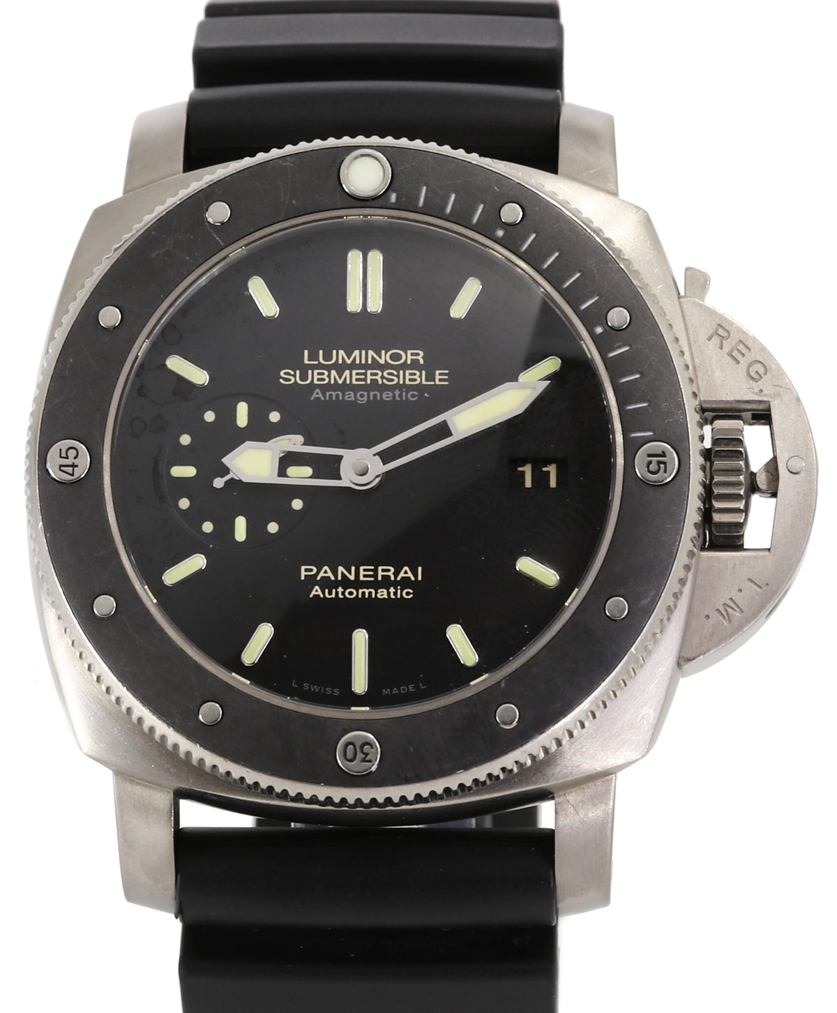 Panerai PAM 389 Luminor Submersible Amagnetic 1950 47mm Titanium Diver