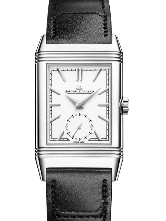 Jaeger-LeCoultre Reverso Tribute Duoface Small Seconds Steel Leather Strap Q3908410