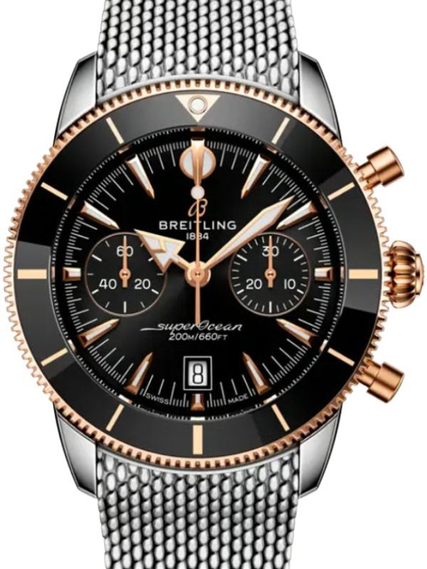 Breitling Superocean Heritage B01 Chronograph 42 Stainless Steel/Red Gold Black Dial UB0156H11B1A1