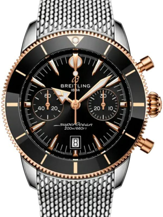 Breitling Superocean Heritage B01 Chronograph 42 Stainless Steel/Red Gold Black Dial UB0156H11B1A1