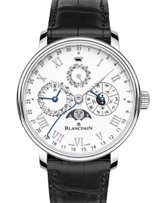 Blancpain Villeret Calendrier Chinois Traditionnel Platinum 45.2mm White Dial 0888K 3431 55B - BRAND NEW