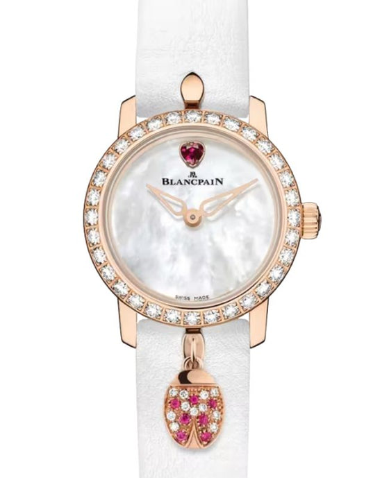 Blancpain Ladybird Ultraplate Red Gold 21.5mm Mother of Pearl Dial 0063D 2954 63A - BRAND NEW