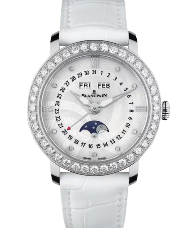 Blancpain Ladybird Quantième Complet Steel 35mm Mother of Pearl Dial 3663A 4654 55B - BRAND NEW