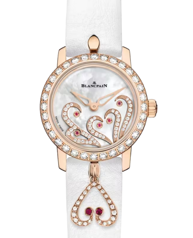 Blancpain Ladybird Ultraplate Red Gold 21.5mm Mother of Pearl Dial 0063B 2954 63A - BRAND NEW