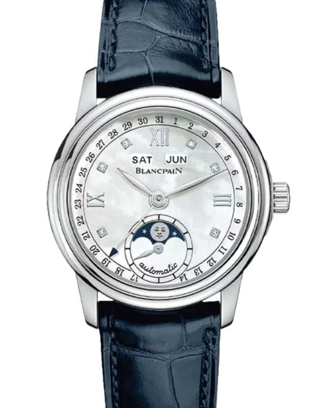 Blancpain Ladybird Quantième Complet Steel 33mm Mother of Pearl Dial 2360 1191A 55B - BRAND NEW