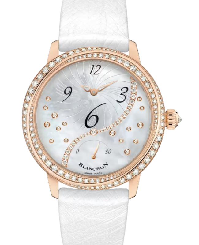 Blancpain Ladybird Heure Décentrée Red Gold 36.8mm Mother of Pearl Dial 3650A 3754 58B - BRAND NEW