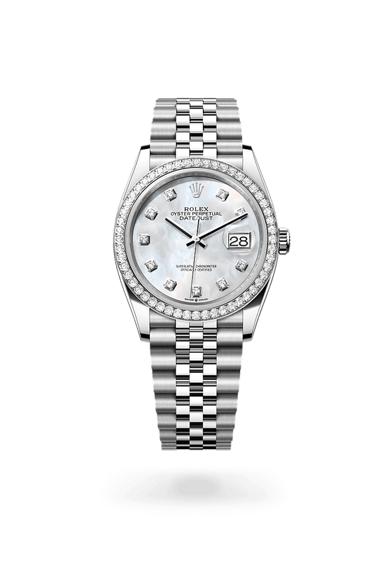 Rolex Datejust 36 36 mm 126200SFO Steel/White Gold/Diamonds Silver