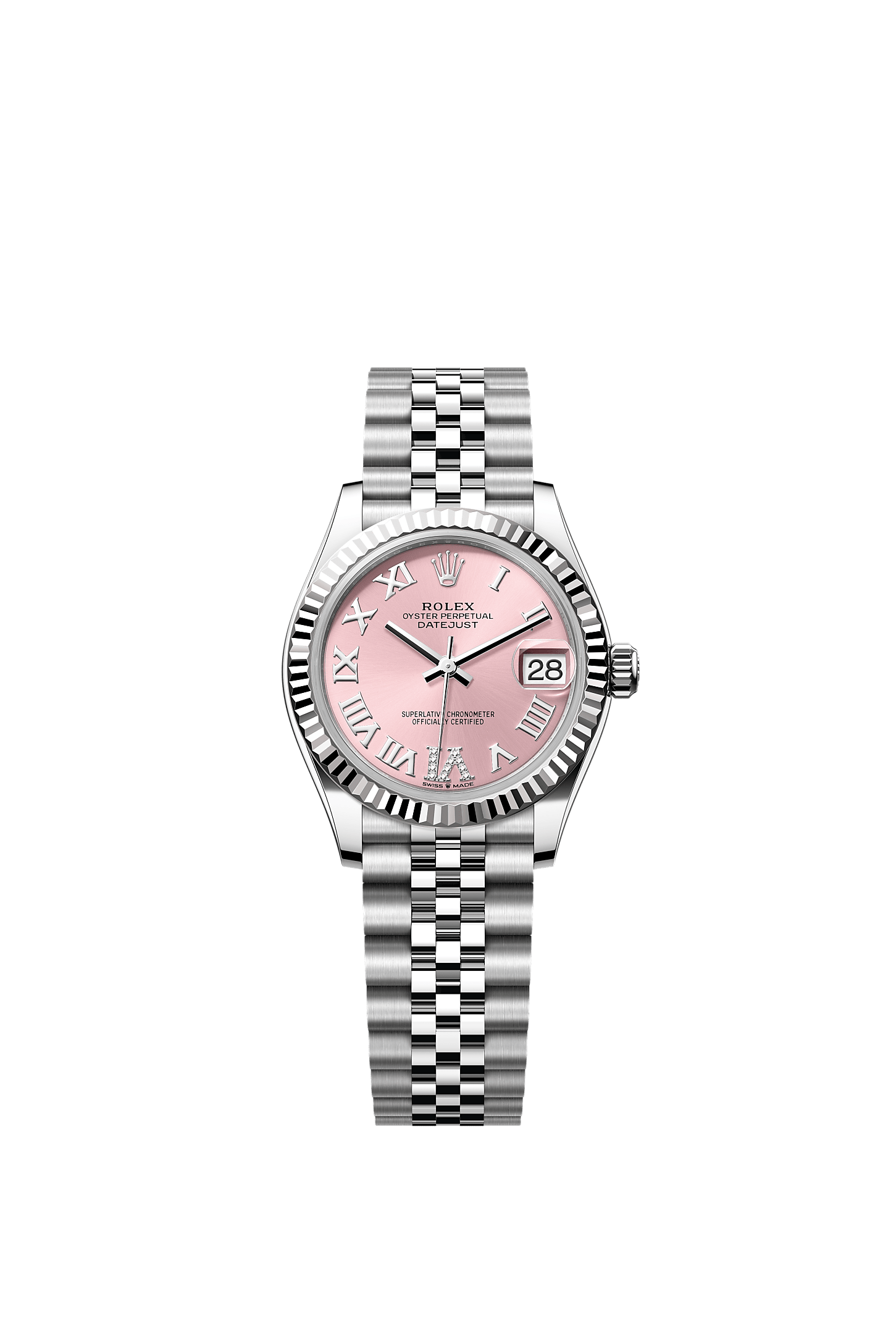 Rolex Datejust 31 mm 278240PNKRJ Steel/White Gold/Diamonds Pink