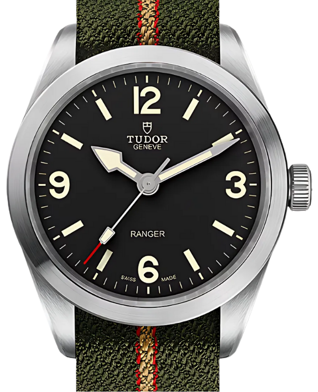 Tudor Ranger Calibre MT5402 Steel Black Dial 39mm Green Fabric Bracelet M79950-0003 - BRAND NEW