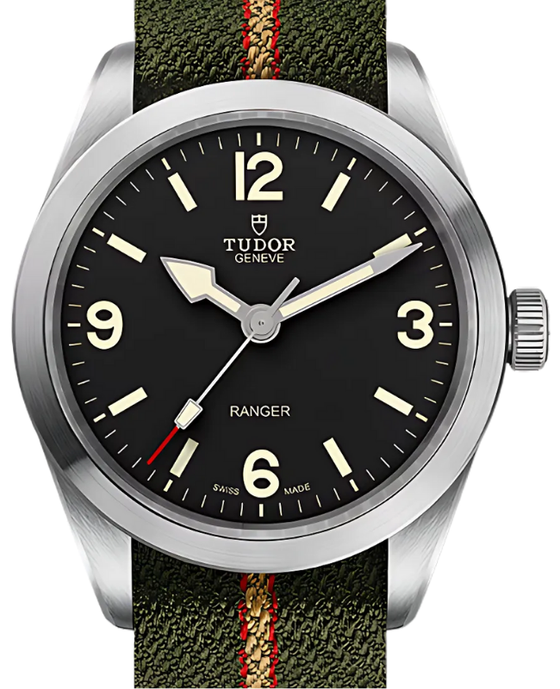 Tudor Ranger Calibre MT5402 Steel Black Dial 39mm Green Fabric Bracelet M79950-0003 - BRAND NEW