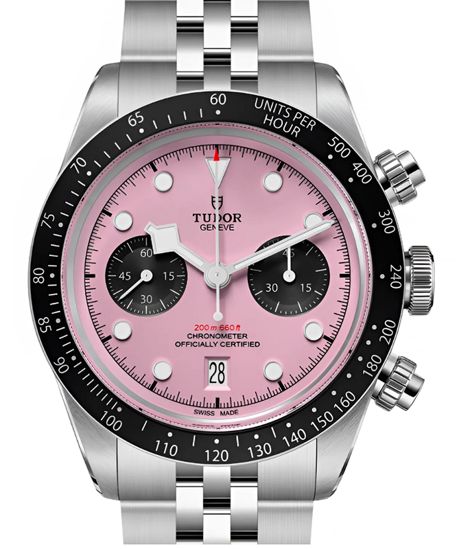 Tudor Black Bay Chrono Pink Dial 41mm Steel Bracelet M79360N-0019 - BRAND NEW