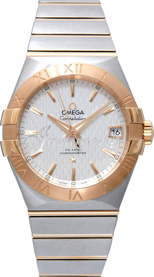 OMEGA 123.20.38.21.02.008 CONSTELLATION CO-AXIAL 38mm STEEL AND RED GOLD - BRAND NEW