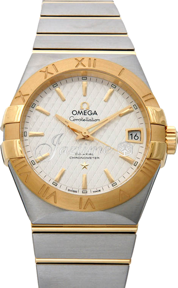 OMEGA 123.20.38.21.02.009 CONSTELLATION CO-AXIAL 38mm STEEL AND YELLOW GOLD - BRAND NEW