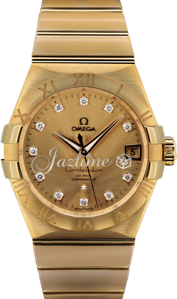 OMEGA 123.50.38.21.58.001 CONSTELLATION CO-AXIAL 38mm YELLOW GOLD - BRAND NEW