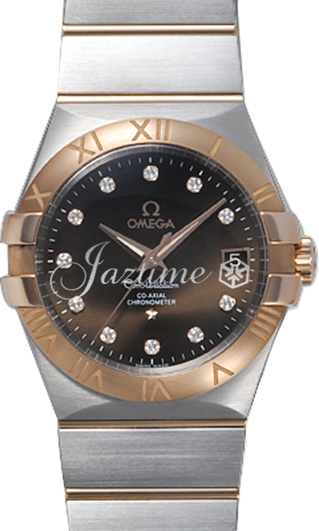 OMEGA 123.20.35.20.63.001 CONSTELLATION CO-AXIAL 35mm STEEL AND RED GOLD - BRAND NEW