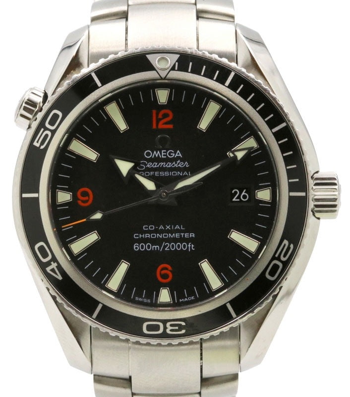 Omega 2201.51.00 Seamaster Planet Ocean 42mm Black Bezel Arabic Index Dial Stainless Steel - PRE-OWNED
