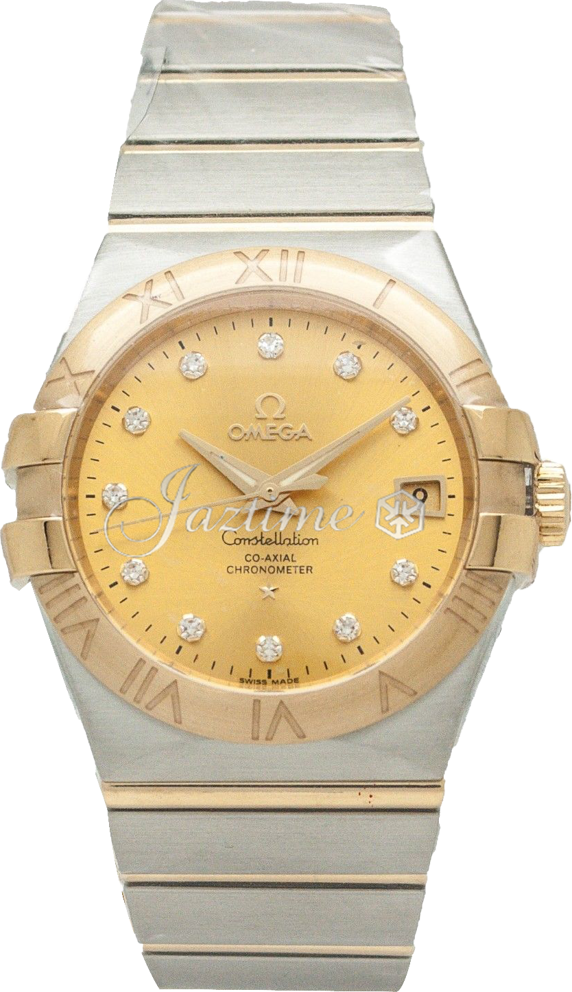 OMEGA 123.20.35.20.58.001 CONSTELLATION CO-AXIAL 35mm STEEL AND YELLOW GOLD - BRAND NEW