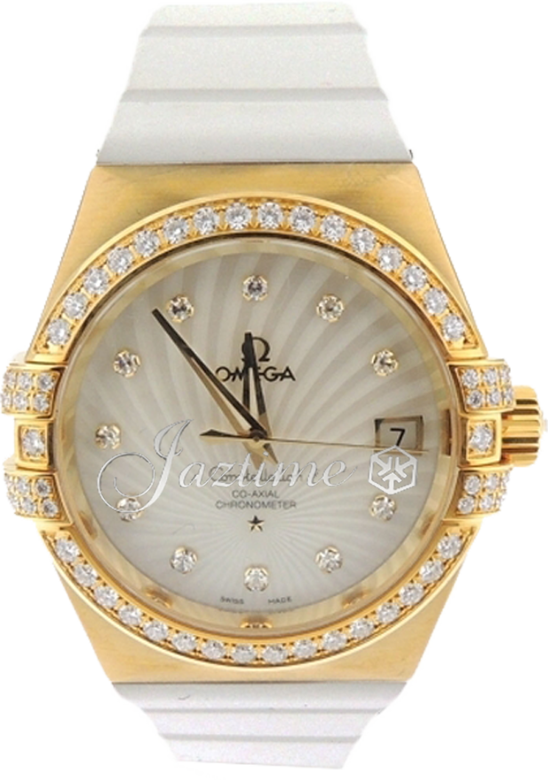 OMEGA 123.57.35.20.55.003 CONSTELLATION CO-AXIAL 35mm YELLOW GOLD - BRAND NEW