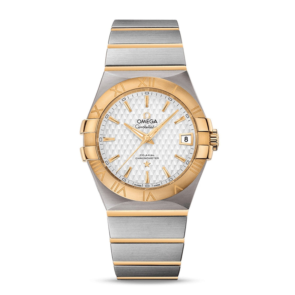 OMEGA 123.20.35.20.02.002 CONSTELLATION CO-AXIAL 35mm STEEL AND YELLOW GOLD - BRAND NEW