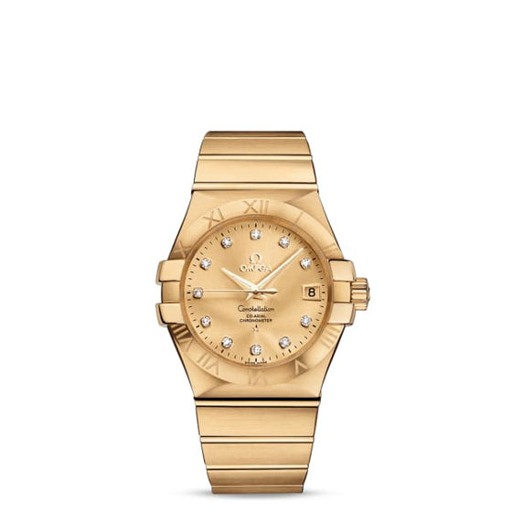 OMEGA 123.55.38.21.58.001 CONSTELLATION CO-AXIAL 38mm YELLOW GOLD - BRAND NEW