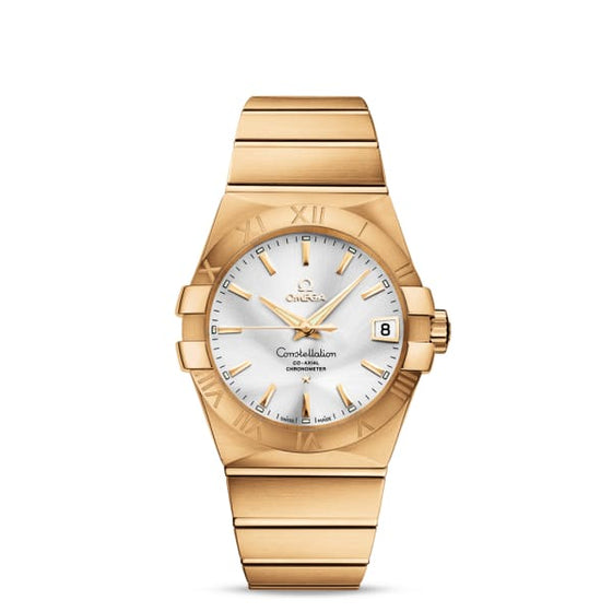 OMEGA 123.55.38.21.52.002 CONSTELLATION CO-AXIAL 38mm YELLOW GOLD - BRAND NEW