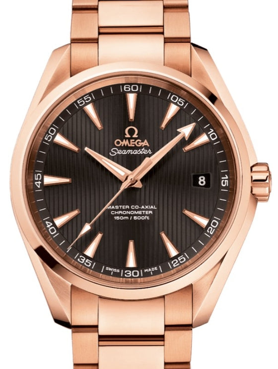 Omega Seamaster Aqua Terra 150M Master Co-Axial Chronometer 41.5mm Red Gold Grey Dial Red Gold Bracelet 231.50.42.21.06.002 - BRAND NEW