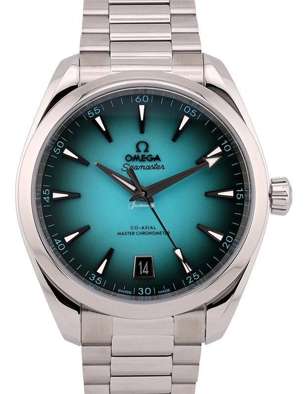 Omega Seamaster Aqua Terra 150M Co-Axial Master Chronometer Steel 41mm Turquoise Dial 220.10.41.21.03.006 - BRAND NEW