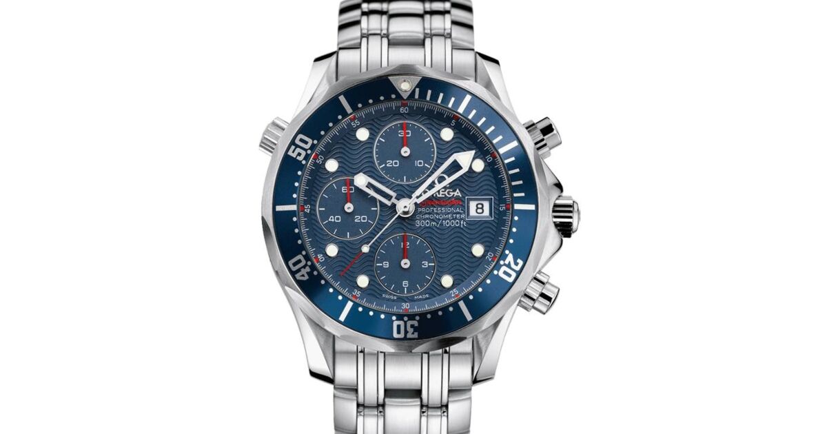 Omega Seamaster Diver 300m Co-Axial Chronograph Stainless Steel Blue 41.5mm Dial Bezel & Bracelet 2225.80.00 - PRE-OWNED