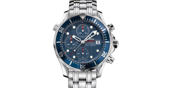 Omega Seamaster Diver 300m Co-Axial Chronograph Stainless Steel Blue 41.5mm Dial Bezel & Bracelet 2225.80.00 - PRE-OWNED
