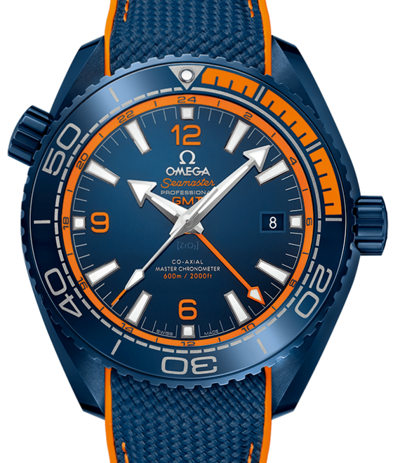Omega Seamaster Planet Ocean 600M GMT "Big Blue" 45.5mm Ceramic Rubber Strap 215.92.46.22.03.001
