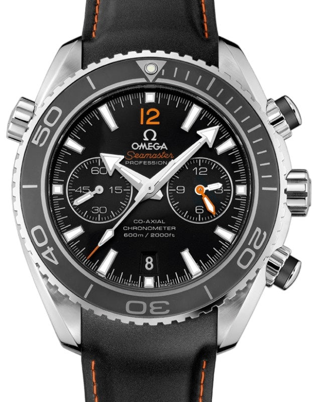 Omega Seamaster Planet Ocean 600M Co-Axial Chronometer Chronograph 45.5mm Stainless Steel Ceramic Bezel Black Dial Rubber Strap 232.32.46.51.01.005 - BRAND NEW